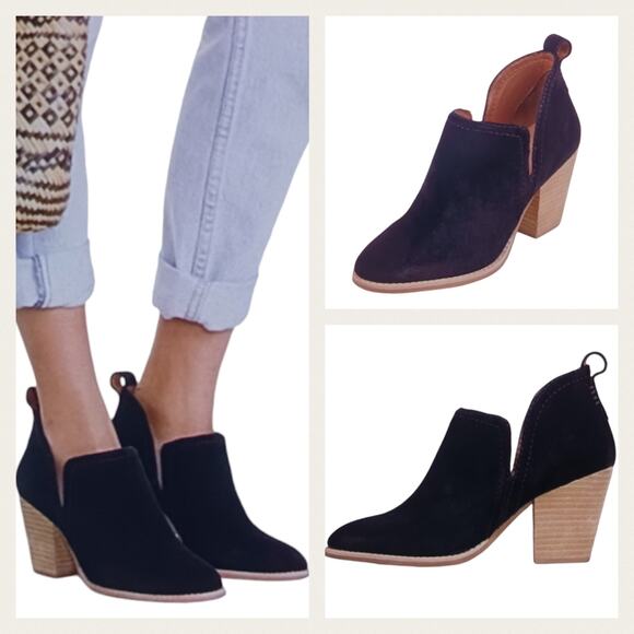 Jeffrey Campbell Rosalee Suede Ankle Booties EUC $160 Size 9   S3091 - Picture 1 of 13